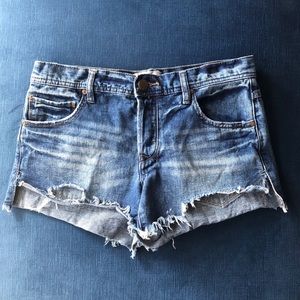 Free People Cut-off Denim Jean Shorts -  Size 4